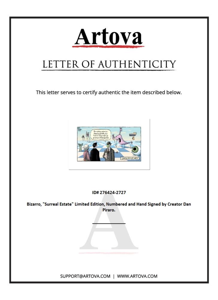 Bizarro "Surreal Estate" LE 12x19 Giclee on Paper by Dan Piraro (Artova) at PristineAuction.com Bizarro "Surreal Estate" LE 12x19 Giclee on Paper by Dan Piraro (Artova) at PristineAuction.com