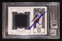 Jaden Hardy Signed 2022-23 Panini Chronicles Draft Picks Encased Substantial Rookie Swatches #14 RC (BGS | Autograph Graded BGS 10) at PristineAuction.com