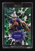 Josh Allen 2025 Wild Card Splat Background Green #SBGRE01-JA #10/18 at PristineAuction.com