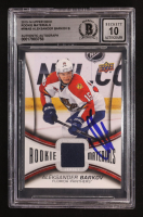 Aleksander Barkov Signed 2013-14 Upper Deck Series Two Rookie Materials #RM-AB RC (BGS | Autograph Graded BGS 10) at PristineAuction.com