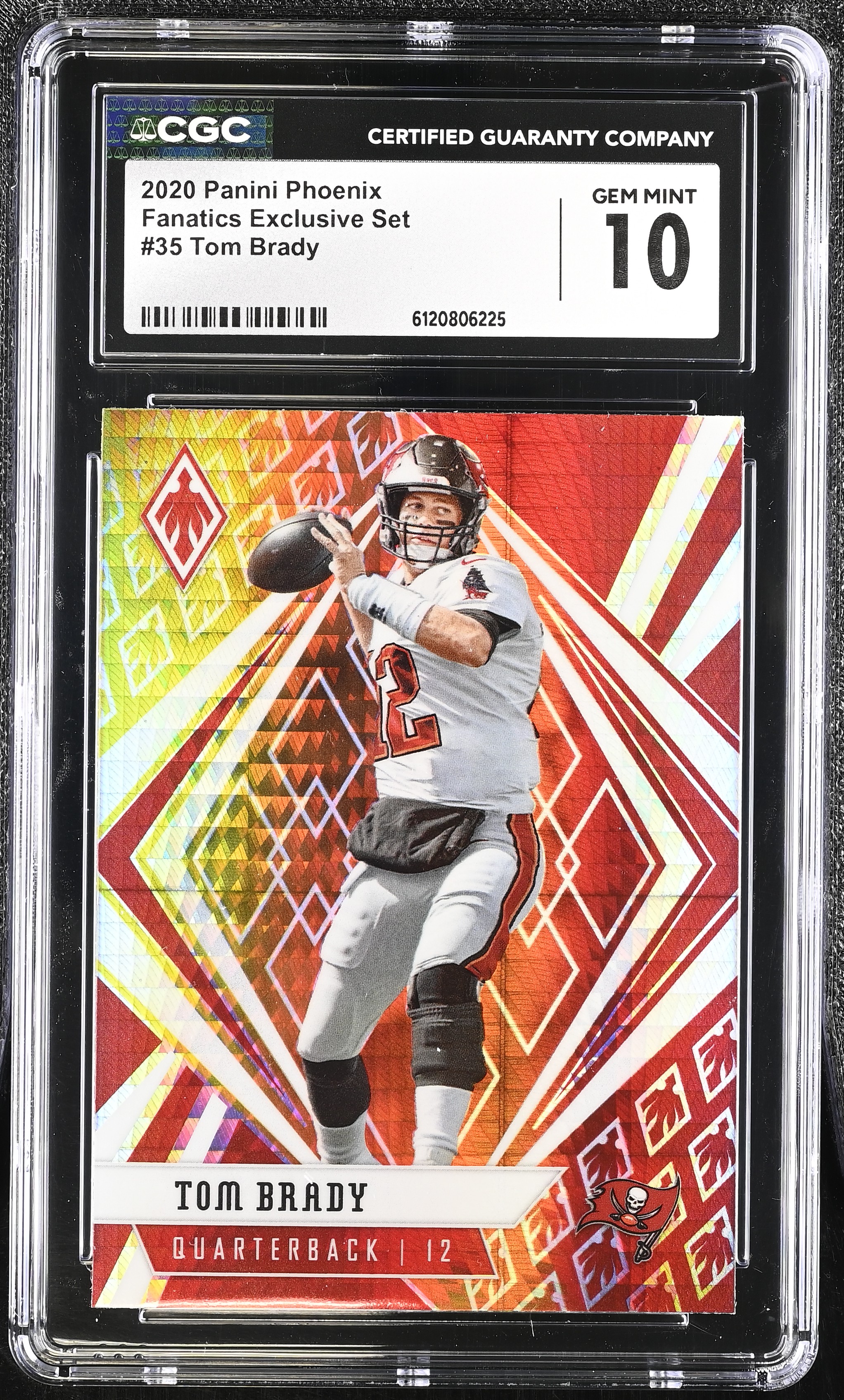 Tom Brady 2020 Panini Phoenix Fire Burst #35 (CGC 10) at PristineAuction.com Tom Brady 2020 Panini Phoenix Fire Burst #35 (CGC 10) at PristineAuction.com