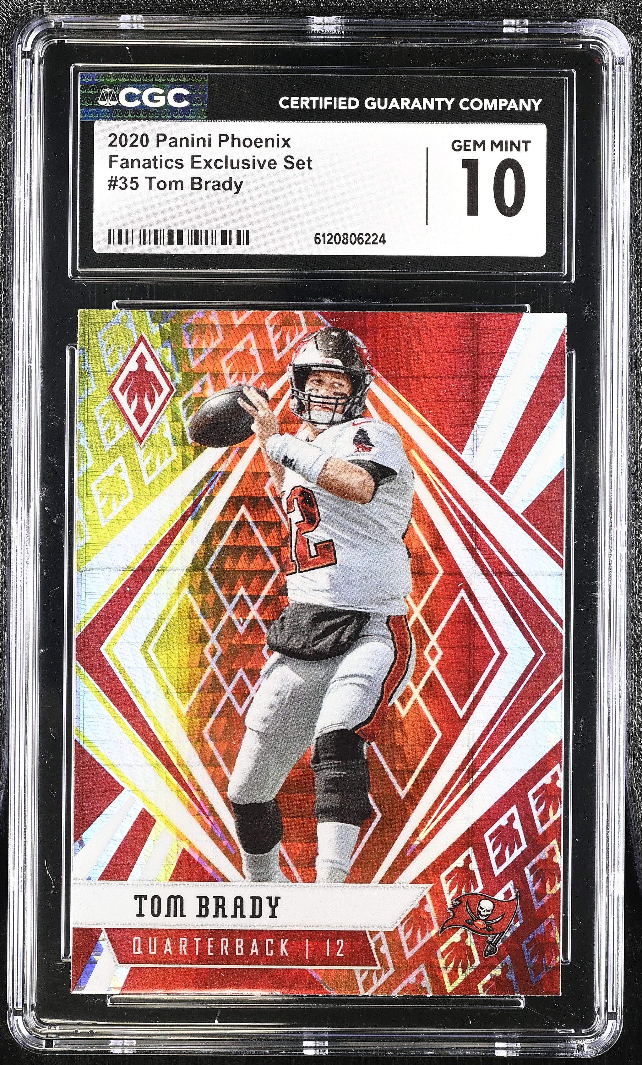 Tom Brady 2020 Panini Phoenix Fire Burst #35 (CGC 10) at PristineAuction.com Tom Brady 2020 Panini Phoenix Fire Burst #35 (CGC 10) at PristineAuction.com