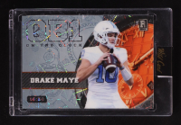 Drake Maye 2023 Wild Card QB1 On The Clock White Lazer #OCWDM2 #10/50 RC at PristineAuction.com