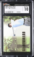 Tiger Woods 2001 Upper Deck #90 LB RC (CGC 10) at PristineAuction.com