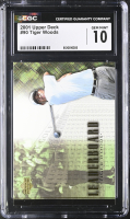 Tiger Woods 2001 Upper Deck #90 LB RC (CGC 10) at PristineAuction.com