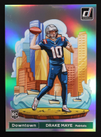 Drake Maye 2024 Donruss Downtown! Oversize #13 RC at PristineAuction.com