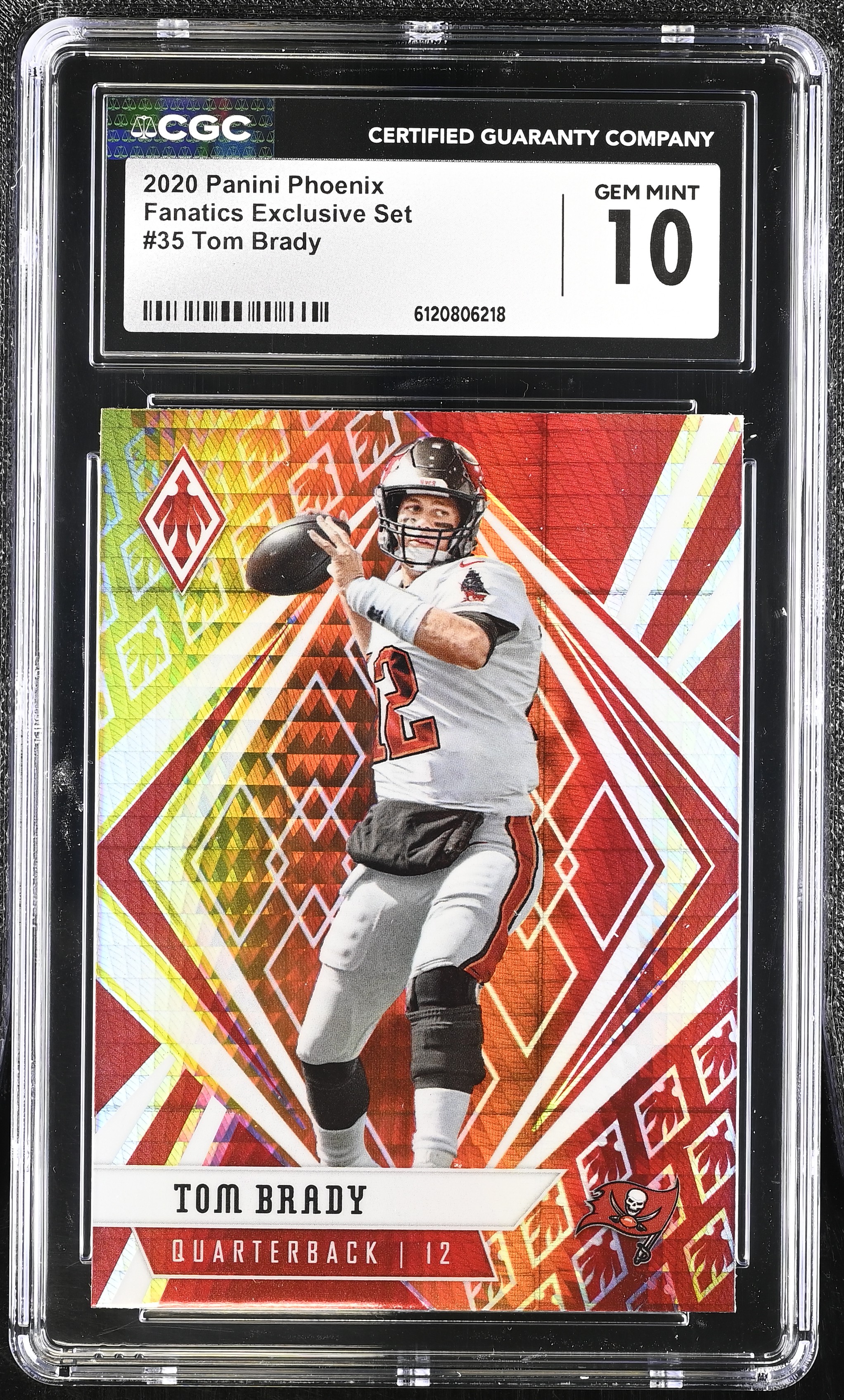 Tom Brady 2020 Panini Phoenix Fire Burst #35 (CGC 10) at PristineAuction.com Tom Brady 2020 Panini Phoenix Fire Burst #35 (CGC 10) at PristineAuction.com