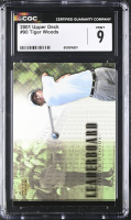Tiger Woods 2001 Upper Deck #90 LB RC (CGC 9) at PristineAuction.com