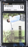Tiger Woods 2001 Upper Deck #90 LB RC (CGC 10) at PristineAuction.com