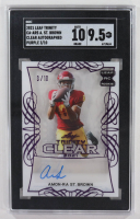 Amon-Ra St. Brown 2021 Leaf Trinity Clear Autographs Purple #CAARS #3/10 RC (SGC 9.5 | Autograph Graded SGC 10) at PristineAuction.com