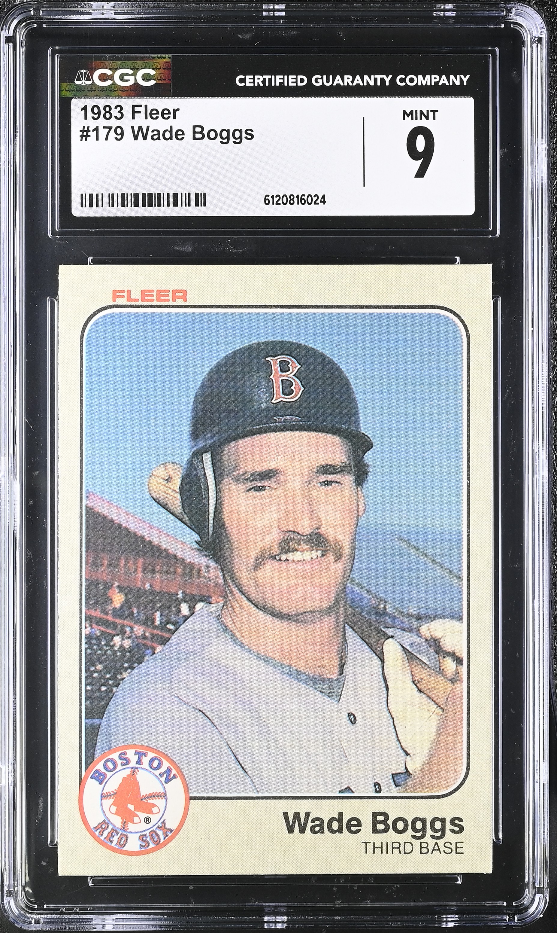 Wade Boggs 1983 Fleer #179 RC (CGC 9) at PristineAuction.com Wade Boggs 1983 Fleer #179 RC (CGC 9) at PristineAuction.com