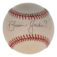 Brian Jordan Signed ONL Baseball (JSA) at PristineAuction.com