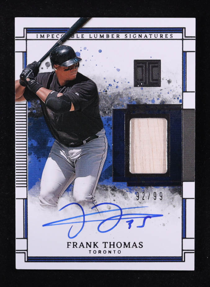 Frank Thomas 2025 Panini Impeccable Impeccable Lumber Signatures #24 #92/99 at PristineAuction.com Frank Thomas 2025 Panini Impeccable Impeccable Lumber Signatures #24 #92/99 at PristineAuction.com