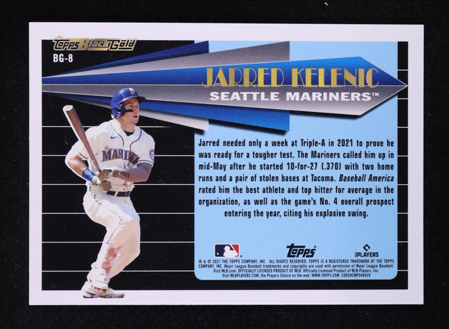 Jarred Kelenic 2021 Topps Update Black Gold #BG8 RC at PristineAuction.com Jarred Kelenic 2021 Topps Update Black Gold #BG8 RC at PristineAuction.com