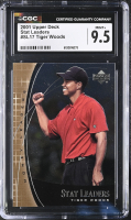 Tiger Woods 2001 Upper Deck Stat Leaders #SL17 RC (CGC 9.5) at PristineAuction.com