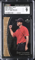 Tiger Woods 2001 Upper Deck Stat Leaders #SL17 RC (CGC 9) at PristineAuction.com