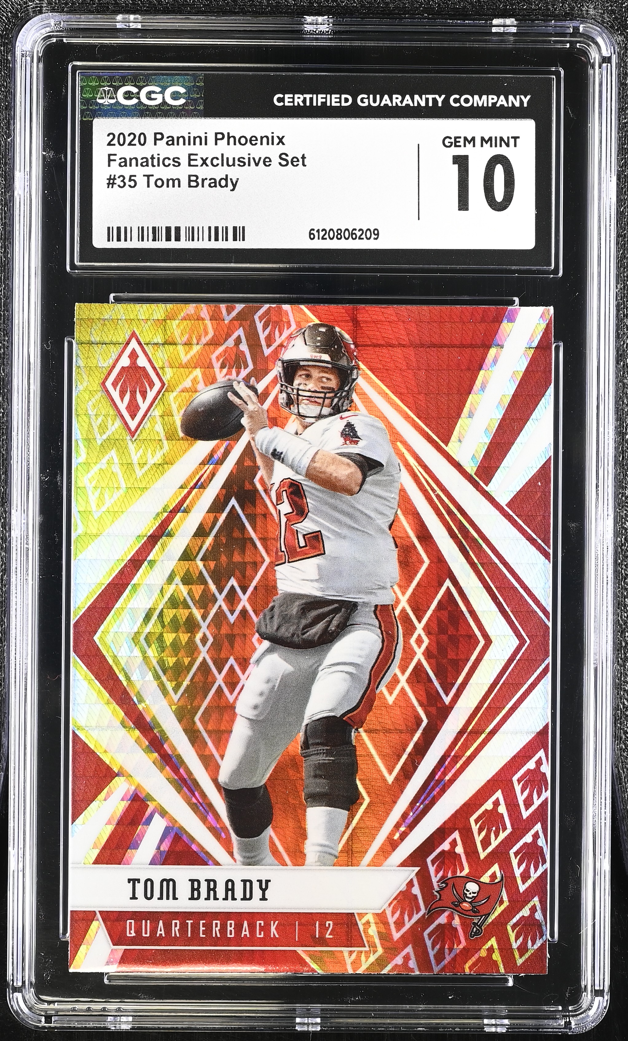 Tom Brady 2020 Panini Phoenix Fire Burst #35 (CGC 10) at PristineAuction.com Tom Brady 2020 Panini Phoenix Fire Burst #35 (CGC 10) at PristineAuction.com