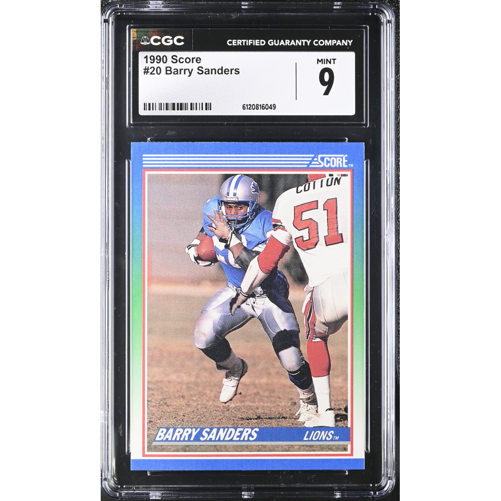 Barry Sanders 1990 Score #20 (CGC 9) at PristineAuction.com