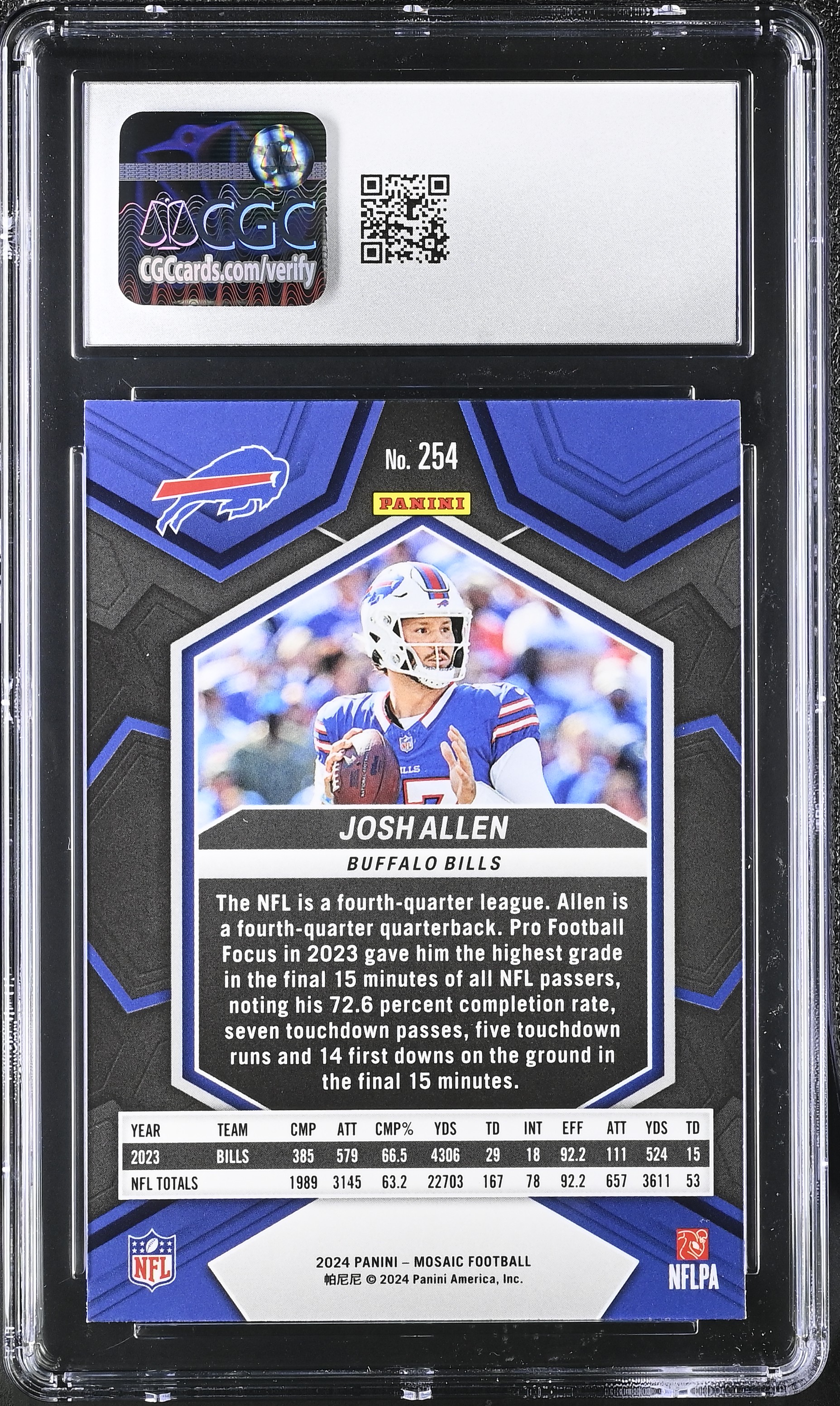 Josh Allen 2024 Panini Mosaic #254 NP (CGC 10) at PristineAuction.com Josh Allen 2024 Panini Mosaic #254 NP (CGC 10) at PristineAuction.com