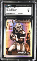 Troy Aikman 2024 Topps Chrome Sepia Refractor #37 (CGC 9) at PristineAuction.com