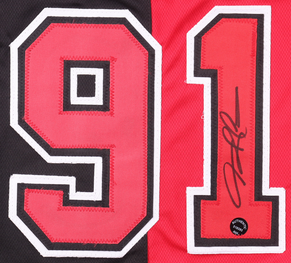 Dennis Rodman Signed Jersey (Authentic Ink) at PristineAuction.com Dennis Rodman Signed Jersey (Authentic Ink) at PristineAuction.com