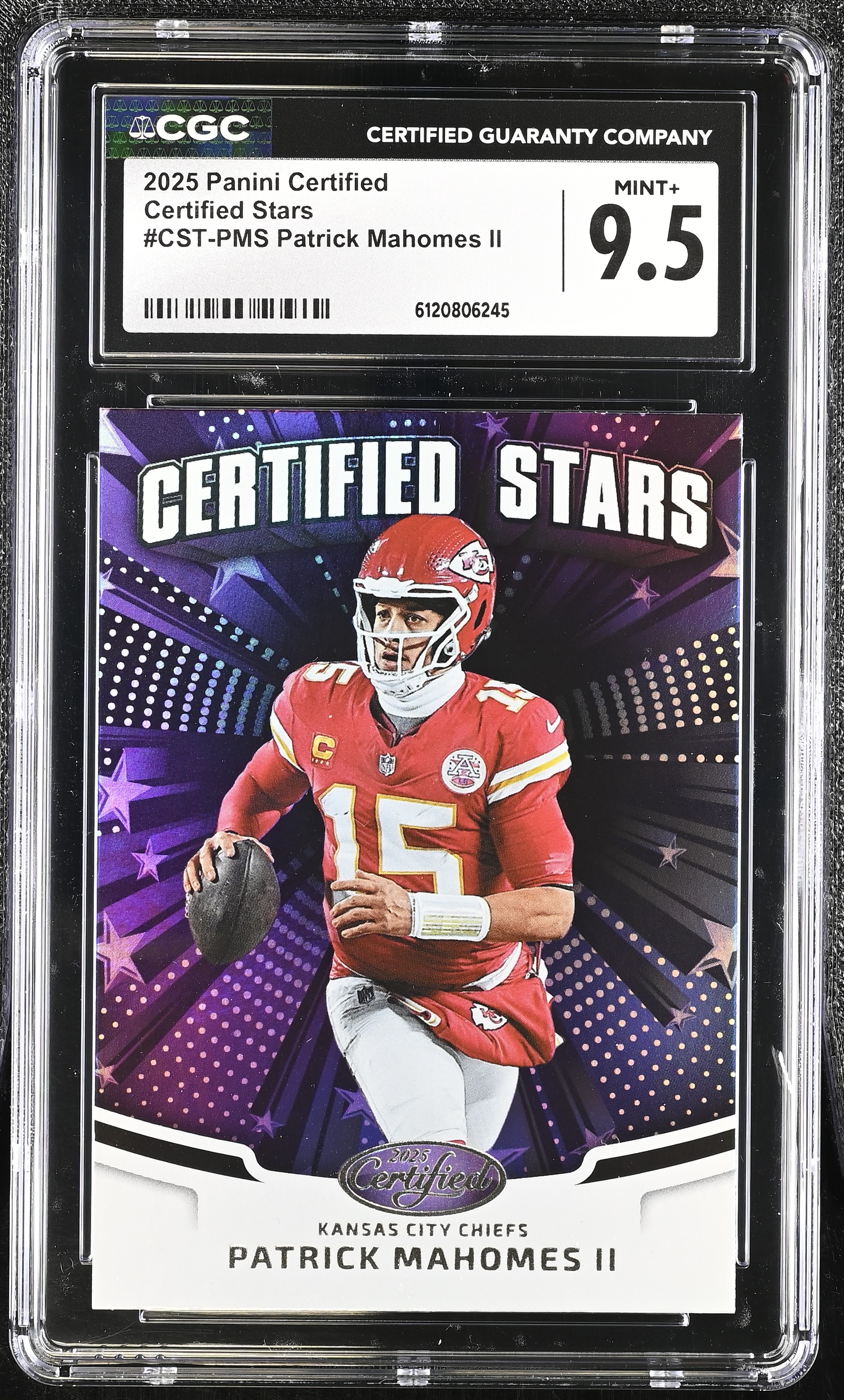 Patrick Mahomes II 2025 Certified Certified Stars #18 (CGC 9.5) at PristineAuction.com Patrick Mahomes II 2025 Certified Certified Stars #18 (CGC 9.5) at PristineAuction.com