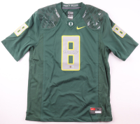 Marcus Mariota Signed Oregon Ducks Nike Authentic Jersey (Beckett) at PristineAuction.com