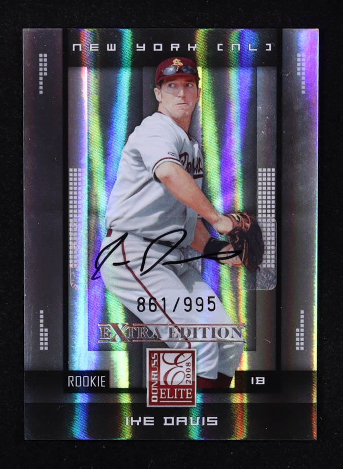 Ike Davis 2008 Donruss Elite Extra Edition #125 AU #861/995 RC at PristineAuction.com Ike Davis 2008 Donruss Elite Extra Edition #125 AU #861/995 RC at PristineAuction.com