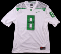 Marcus Mariota Signed Oregon Ducks Nike Authentic Jersey (Beckett) at PristineAuction.com