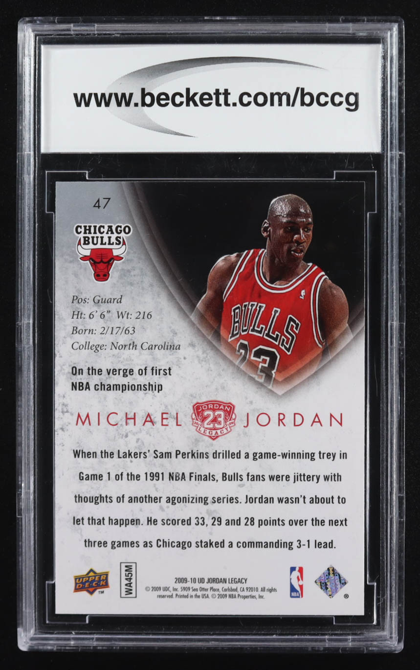 Michael Jordan 2009-10 Upper Deck Michael Jordan Legacy Collection Gold #47 (BCCG 10) at PristineAuction.com Michael Jordan 2009-10 Upper Deck Michael Jordan Legacy Collection Gold #47 (BCCG 10) at PristineAuction.com