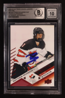 Matthew Schaefer Signed 2024-25 Upper Deck Team Canada Juniors Red Foil #85 RC (BGS | Autograph Graded BGS 10) at PristineAuction.com