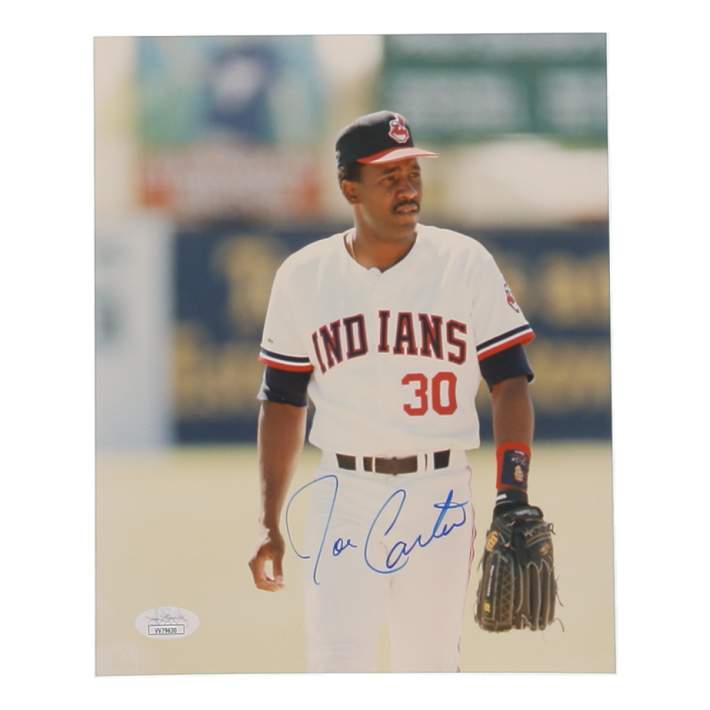 Joe Carter Signed Indians 8x10 Photo (JSA) at PristineAuction.com