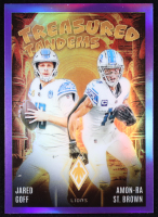 Amon-Ra St. Brown / Jared Goff 2024 Panini Phoenix Treasured Tandems #11 at PristineAuction.com