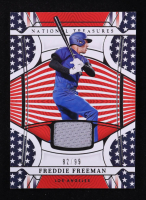 Freddie Freeman 2022 Panini National Treasures Red White and Blue Materials #11 #82/99 at PristineAuction.com
