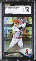 Shohei Ohtani 2021 Bowman Platinum #93 (CGC 10) at PristineAuction.com