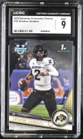 Shedeur Sanders 2023 Bowman University Chrome #16 RC (CGC 9) at PristineAuction.com