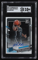 Dariq Whitehead 2023-24 Donruss Optic #277 RR Autograph RC (SGC 10 | Autograph Graded SGC 10) at PristineAuction.com