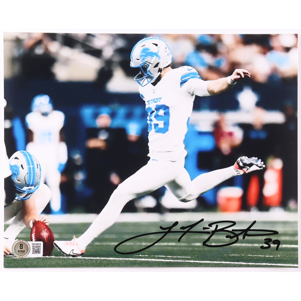 Jake Bates Signed Lions 8x10 Photo (Beckett) at PristineAuction.com