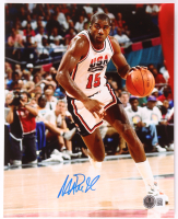 Magic Johnson Signed Team USA 8x10 Photo (Beckett) at PristineAuction.com