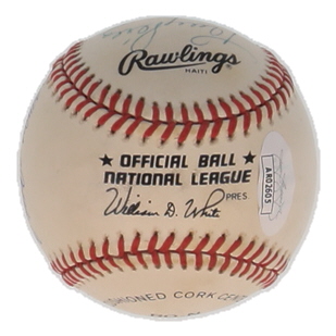 ONL Baseball Signed by (6) with Pete Rose, Ken Griffey & Johnny Bench (JSA) at PristineAuction.com ONL Baseball Signed by (6) with Pete Rose, Ken Griffey & Johnny Bench (JSA) at PristineAuction.com