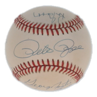 ONL Baseball Signed by (6) with Pete Rose, Ken Griffey & Johnny Bench (JSA) at PristineAuction.com