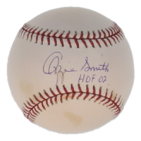 Ozzie Smith Signed OML Baseball Inscribed "HOF 02" (JSA) at PristineAuction.com
