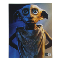 Toby Jones Signed "Harry Potter and the Chamber of Secrets" 8x10 Photo Inscribed "Dobby Is A Free Elf!" & "All The Best" (Beckett) at PristineAuction.com
