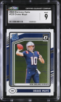 Drake Maye 2024 Donruss Optic #229 RC (CGC 9) at PristineAuction.com