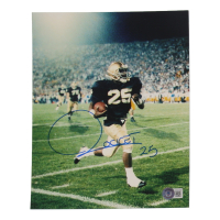 Raghib "Rocket" Ismail Signed Notre Dame Fighting Irish 8x10 Photo (Beckett) at PristineAuction.com