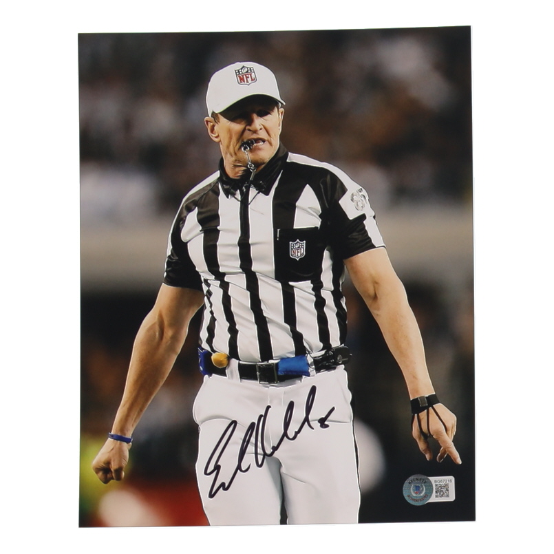 Ed Hochuli Signed 8x10 Photo (Beckett) at PristineAuction.com Ed Hochuli Signed 8x10 Photo (Beckett) at PristineAuction.com