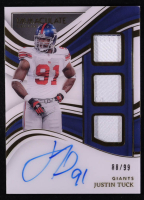 Justin Tuck 2023 Immaculate Collection Immaculate Players Collection Jersey Autographs #30 #88/99 at PristineAuction.com