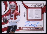 Isaac Guerendo 2024 Immaculate Collection Jsy Autographs #138 #95/99 RC at PristineAuction.com