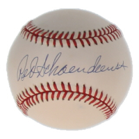 Red Schoendienst Signed ONL Baseball (JSA) at PristineAuction.com