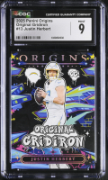 Justin Herbert 2025 Panini Origins Original Gridiron #13 (CGC 9) at PristineAuction.com